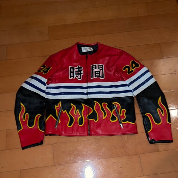 REVES PARIS GALVANIZED 24 VEGAN LEATHER MOTO JACKET.
FABOLOUS WORE THIS JACKET - Picture 1 of 8